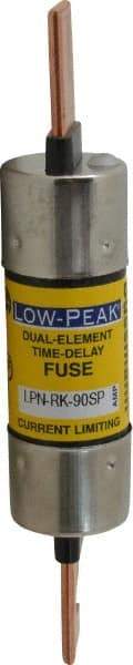 Cooper Bussmann - 250 VAC/VDC, 90 Amp, Time Delay General Purpose Fuse - Bolt-on Mount, 5-7/8" OAL, 100 at DC, 300 at AC (RMS) kA Rating, 1-1/16" Diam - Apex Tool & Supply