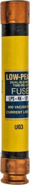 Cooper Bussmann - 300 VDC, 600 VAC, 1 Amp, Time Delay General Purpose Fuse - Fuse Holder Mount, 127mm OAL, 100 at DC, 300 at AC (RMS) kA Rating, 13/16" Diam - Apex Tool & Supply