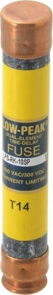 Cooper Bussmann - 300 VDC, 600 VAC, 10 Amp, Time Delay General Purpose Fuse - Fuse Holder Mount, 127mm OAL, 100 at DC, 300 at AC (RMS) kA Rating, 13/16" Diam - Apex Tool & Supply