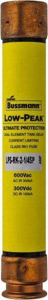 Cooper Bussmann - 300 VDC, 600 VAC, 2.25 Amp, Time Delay General Purpose Fuse - Fuse Holder Mount, 127mm OAL, 100 at DC, 300 at AC (RMS) kA Rating, 13/16" Diam - Apex Tool & Supply