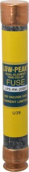 Cooper Bussmann - 300 VDC, 600 VAC, 20 Amp, Time Delay General Purpose Fuse - Fuse Holder Mount, 127mm OAL, 100 at DC, 300 at AC (RMS) kA Rating, 13/16" Diam - Apex Tool & Supply
