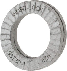 Nord-Lock - 5/16", 0.534" OD, Zinc Flake, Steel Wedge Lock Washer - Grade 2, 0.336 to 0.344" ID - Apex Tool & Supply