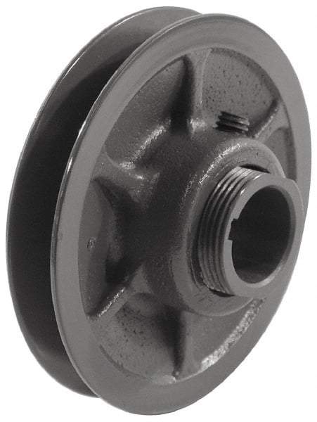 Browning - 3/4" Inside Diam x 3.15" Outside Diam, 1 Groove, Variable Pitched Sheave - Belt Sections 3L, 4L, A, 5L & B, 1-7/8" Sheave Thickness, 21/32 to 1" Face Width - Apex Tool & Supply