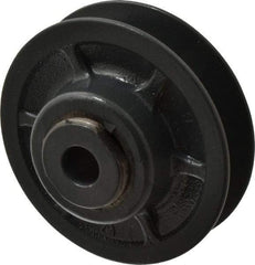 Browning - 1/2" Inside Diam x 3.15" Outside Diam, 1 Groove, Variable Pitched Sheave - Belt Sections 3L, 4L, A, 5L & B, 1-7/8" Sheave Thickness, 21/32 to 1" Face Width - Apex Tool & Supply