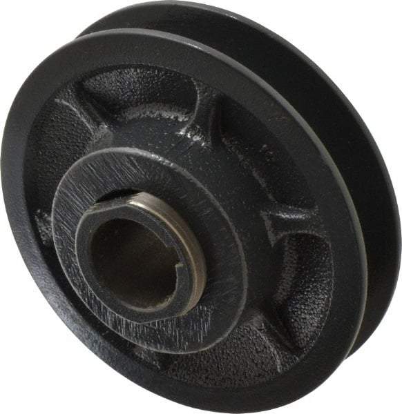 Browning - 7/8" Inside Diam x 3-3/4" Outside Diam, 1 Groove, Variable Pitched Sheave - Belt Sections 3L, 4L, A, 5L & B, 1-7/8" Sheave Thickness, 21/32 to 1-1/32" Face Width - Apex Tool & Supply
