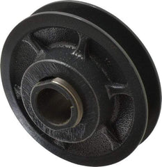 Browning - 7/8" Inside Diam x 3-3/4" Outside Diam, 1 Groove, Variable Pitched Sheave - Belt Sections 3L, 4L, A, 5L & B, 1-7/8" Sheave Thickness, 21/32 to 1-1/32" Face Width - Apex Tool & Supply