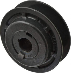 Browning - 7/8" Inside Diam x 4.15" Outside Diam, 1 Groove, Variable Pitched Sheave - Belt Sections 3L, 4L, A, 5L & B, 1-7/8" Sheave Thickness, 21/32 to 1-1/32" Face Width - Apex Tool & Supply