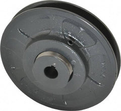 Browning - 5/8" Inside Diam x 5.35" Outside Diam, 1 Groove, Variable Pitched Sheave - Belt Sections 3L, 4L, A, 5L & B, 1-7/8" Sheave Thickness, 11/16 to 1-1/16" Face Width - Apex Tool & Supply