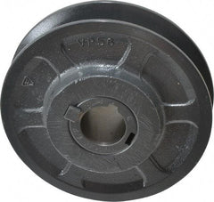 Browning - 1-1/8" Inside Diam x 5.35" Outside Diam, 1 Groove, Variable Pitched Sheave - Belt Sections 3L, 4L, A, 5L & B, 1-7/8" Sheave Thickness, 3/4 to 1-1/8" Face Width - Apex Tool & Supply