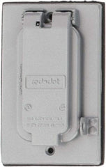 Thomas & Betts - Electrical Outlet Box Aluminum GFCI Receptacle Cover - Includes Gasket & Screw - Apex Tool & Supply