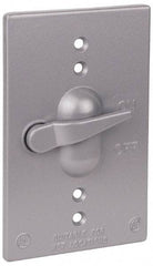 Thomas & Betts - Electrical Outlet Box Aluminum Switch Cover - Includes Gasket & Screw - Apex Tool & Supply