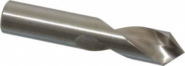 Interstate - 3/8" Body Diam, 90°, 2" OAL, High Speed Steel Spotting Drill - Apex Tool & Supply