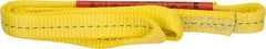 Lift-All - 3' Long x 1" Wide, 1,600 Lb Vertical Capacity, 1 Ply, Polyester Web Sling - 1,250 Lb Choker Capacity, Yellow, with Web Sling for Lifting - Apex Tool & Supply