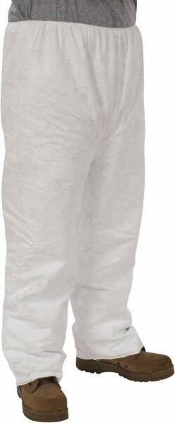 Dupont - Size 2XL, Tyvek General Purpose Work Pants - 26-1/2 Inch Waist, 29-1/2 Inch Inseam, White - Apex Tool & Supply