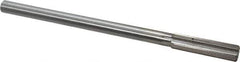 Interstate - 0.513" High Speed Steel Chucking Reamer - Straight Flute, 0.4355" Straight Shank, 2" Flute Length, 8" OAL - Apex Tool & Supply