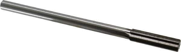 Interstate - 0.535" High Speed Steel Chucking Reamer - Straight Flute, 0.4355" Straight Shank, 2" Flute Length, 8" OAL - Apex Tool & Supply