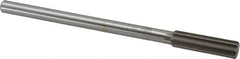 Interstate - 0.5615" High Speed Steel Chucking Reamer - Straight Flute, 0.4355" Straight Shank, 2" Flute Length, 8" OAL - Apex Tool & Supply