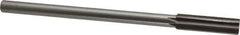 Interstate - 9/16" High Speed Steel Chucking Reamer - Straight Flute, 0.4355" Straight Shank, 2" Flute Length, 8" OAL - Apex Tool & Supply
