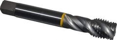 Emuge - 1-8 UNC 4 Flute 2B Modified Bottoming Spiral Flute Tap - Cobalt, Bright Finish, 6.299" OAL, Right Hand Flute, Right Hand Thread, Series Enorm - Apex Tool & Supply