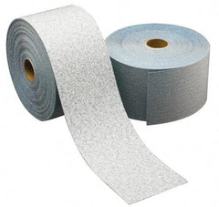 Norton - 6" Diam, 320 Grit Ceramic Adhesive PSA Disc - Very Fine Grade, Blue & White, B Weighted Backing, Flexible - Apex Tool & Supply
