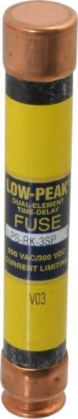 Cooper Bussmann - 300 VDC, 600 VAC, 3 Amp, Time Delay General Purpose Fuse - Fuse Holder Mount, 127mm OAL, 100 at DC, 300 at AC (RMS) kA Rating, 13/16" Diam - Apex Tool & Supply