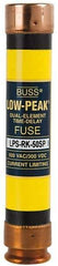 Cooper Bussmann - 300 VDC, 600 VAC, 50 Amp, Time Delay General Purpose Fuse - Fuse Holder Mount, 5-1/2" OAL, 100 at DC, 300 at AC (RMS) kA Rating, 1-1/16" Diam - Apex Tool & Supply