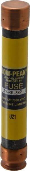 Cooper Bussmann - 300 VDC, 600 VAC, 8 Amp, Time Delay General Purpose Fuse - Fuse Holder Mount, 127mm OAL, 100 at DC, 300 at AC (RMS) kA Rating, 13/16" Diam - Apex Tool & Supply