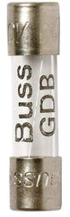 Cooper Bussmann - 250 VAC, 32 VDC, 0.125 Amp, Fast-Acting Miniature Glass Fuse - 20mm OAL, 5mm Diam - Apex Tool & Supply