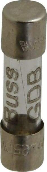 Cooper Bussmann - 250 VAC, 32 VDC, 0.25 Amp, Fast-Acting Miniature Glass Fuse - 20mm OAL, 5mm Diam - Apex Tool & Supply