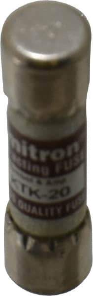 Cooper Bussmann - 600 VAC, 20 Amp, Fast-Acting General Purpose Fuse - Fuse Holder Mount, 1-1/2" OAL, 100 at AC kA Rating, 13/32" Diam - Apex Tool & Supply