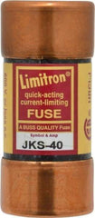 Cooper Bussmann - 600 VAC, 40 Amp, Fast-Acting General Purpose Fuse - Fuse Holder Mount, 2-3/8" OAL, 200 (RMS) kA Rating, 1-1/16" Diam - Apex Tool & Supply