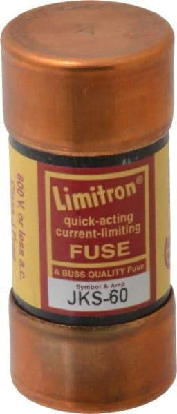 Cooper Bussmann - 600 VAC, 60 Amp, Fast-Acting General Purpose Fuse - Fuse Holder Mount, 2-3/8" OAL, 200 (RMS) kA Rating, 1-1/16" Diam - Apex Tool & Supply