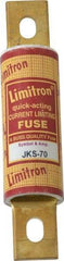 Cooper Bussmann - 600 VAC, 70 Amp, Fast-Acting General Purpose Fuse - Bolt-on Mount, 4-5/8" OAL, 200 (RMS) kA Rating, 1-1/8" Diam - Apex Tool & Supply