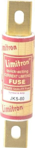 Cooper Bussmann - 600 VAC, 80 Amp, Fast-Acting General Purpose Fuse - Bolt-on Mount, 4-5/8" OAL, 200 (RMS) kA Rating, 1-1/8" Diam - Apex Tool & Supply
