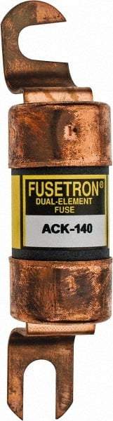 Cooper Bussmann - 140 Amp Time Delay Fast-Acting Forklift & Truck Fuse - 72VAC, 72VDC, 4.72" Long x 1" Wide, Littelfuse CCK140, Bussman ACK-140, Ferraz Shawmut ACK140 - Apex Tool & Supply