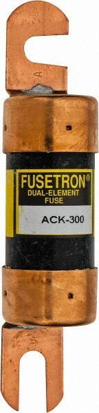 Cooper Bussmann - 300 Amp Time Delay Fast-Acting Forklift & Truck Fuse - 80VAC, 80VDC, 4.71" Long x 1" Wide, Littelfuse CCK300, Bussman ACK-300, Ferraz Shawmut ACK300 - Apex Tool & Supply