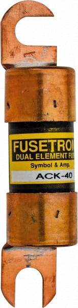 Cooper Bussmann - 40 Amp Time Delay Fast-Acting Forklift & Truck Fuse - 125VAC, 125VDC, 3.74" Long x 0.75" Wide, Littelfuse CCK040, Bussman ACK-40, Ferraz Shawmut ACK40 - Apex Tool & Supply