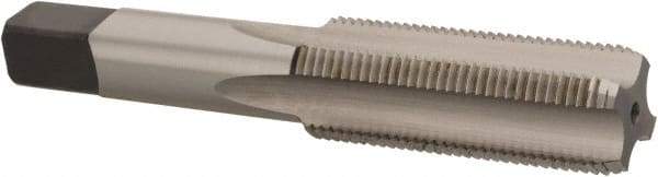 Kennametal - 3/4-16 UNF 2B 4 Flute Bright Finish High Speed Steel Straight Flute Standard Hand Tap - Bottoming, Right Hand Thread, 4-1/4" OAL, 2" Thread Length, H5 Limit, Oversize - Apex Tool & Supply