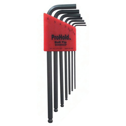 7PC TIP BALL END L-WRENCH SET - Apex Tool & Supply