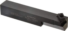 Tool-Flo - External Thread, Left Hand Cut, 1" Shank Width x 1" Shank Height Indexable Threading Toolholder - 6" OAL, FL 3R Insert Compatibility, FLE Toolholder, Series FLEL - Apex Tool & Supply