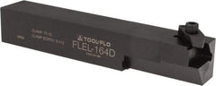 Tool-Flo - External Thread, Left Hand Cut, 1" Shank Width x 1" Shank Height Indexable Threading Toolholder - 6" OAL, FL 4R Insert Compatibility, FLE Toolholder, Series FLEL - Apex Tool & Supply