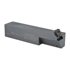 Tool-Flo - External Thread, Left Hand Cut, 1-1/4" Shank Width x 1-1/4" Shank Height Indexable Threading Toolholder - 6" OAL, FL 3R Insert Compatibility, FLE Toolholder, Series FLEL - Apex Tool & Supply