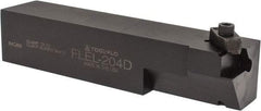 Tool-Flo - External Thread, Left Hand Cut, 1-1/4" Shank Width x 1-1/4" Shank Height Indexable Threading Toolholder - 6" OAL, FL 4R Insert Compatibility, FLE Toolholder, Series FLEL - Apex Tool & Supply