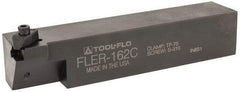 Tool-Flo - External Thread, Right Hand Cut, 1" Shank Width x 1" Shank Height Indexable Threading Toolholder - 5" OAL, FL 2L Insert Compatibility, FLE Toolholder, Series FLER - Apex Tool & Supply