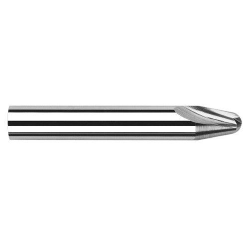Runner Cutters - 0.0200″ Radius × 0.2590″ Length of Cut × 10° per side Carbide Runner Cutter, 2 Flutes - Exact Industrial Supply