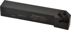 Tool-Flo - External Thread, Left Hand Cut, 1" Shank Width x 1" Shank Height Indexable Threading Toolholder - 6" OAL, FL 3L Insert Compatibility, FLS Toolholder, Series FLSL - Apex Tool & Supply