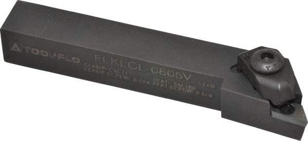 Tool-Flo - FLP..., FLKL External Left Hand Indexable Profiling Toolholder - 1/2" Shank Height x 1/2" Shank Width, 3-1/2" Long - Apex Tool & Supply