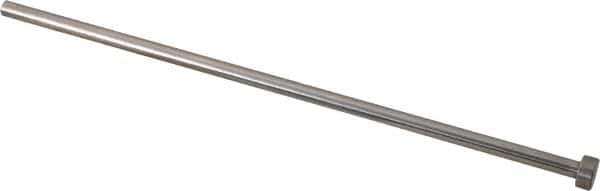 Gibraltar - 7/32" Pin Diam, 13/32" Head Diam x 3/16" Head Height, 8" OAL, Straight Ejector Pin - Steel, 7-13/16" Pin Length - Apex Tool & Supply