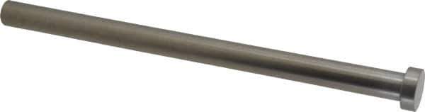 Gibraltar - 1/2" Pin Diam, 3/4" Head Diam x 1/4" Head Height, 8" OAL, Straight Ejector Pin - Steel, 7-3/4" Pin Length - Apex Tool & Supply