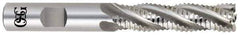 OSG - 3/4" Diam, Coarse Pitch, 2-1/4" LOC, 4 Flute Cobalt Corner Chamfer Roughing End Mill - Uncoated, 4-1/2" OAL, 3/4" Shank Diam, Single End, Centercutting, 30° Helix - Apex Tool & Supply